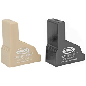 ADCO ADCO, Mag Loader/Unloader, Super Thumb Loader Pair, 9mm-40SW, Black and Tan ST1PR