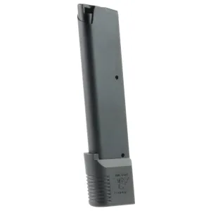 WILSON COMBAT 1911 .45 ACP Full-Size 10rd Black Magazine with Wrap-Around Base Pad (47-45FS10B)