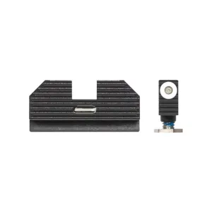 NIGHT FISION Costa Ludus Glock 17/19/34 White Front Ring Horizontal Tritium Bar Rear Night Sight Set (GLK-001-010-WGXG)