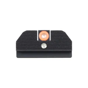NIGHT FISION Accur8 Glock 17/19/34 Orange Front Ring, Black Ring One-Dot Rear Night Sight Set (GLK-001-015-OGZG)