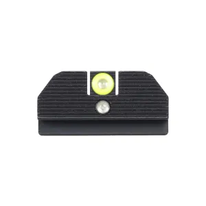 NIGHT FISION Accur8 Glock 17/19/34 Yellow Front Ring, Black Ring One-Dot Rear Night Sight Set (GLK-001-015-YGZG)