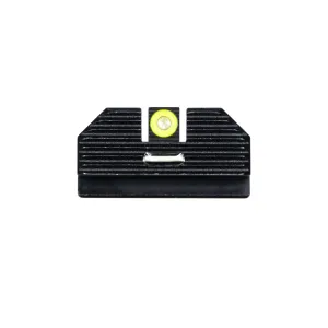 NIGHT FISION Costa Ludus Glock 42/43/43x Yellow Front Ring Sight Horizontal Bar Tritium Rear Night Sight Set (GLK-003-010-YGXG)
