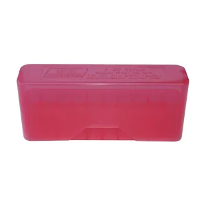 MTM 20 Round 22-250 243 Win 7.62x39 Clear Red Slip-Top Ammo Box (J-20-M-29)