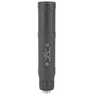 Gemtech Lunar, Pistol Suppressor, 9MM/300BLK Subsonic, Weight 10oz Long/7oz Short, Length 7" Long/ 4.7" Short, Diameter 1.4", 1/2X28 Thread ID Assembly, Black Anodized Finish 12711