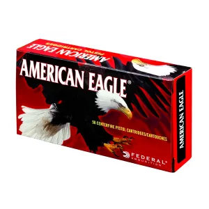 FEDERAL American Eagle 357 SIG 125 Grain FMJ Ammo, 50 Round Box (AE357S2)