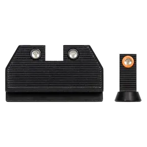 NIGHT FISION Optics Ready Orange Front Ring/Black Rear Rings Stealth Night Sight Set for CZ P-10 C/F/S (CZU-077-286-355-OGZG)