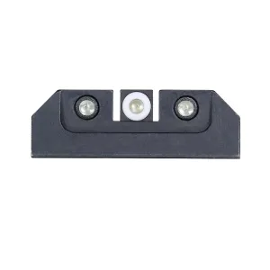 NIGHT FISION White Front Ring/Black Rear Rings Night Sight Set for Taurus G2c/G2/G3/TX22 (TAU-251-003-WGZG)
