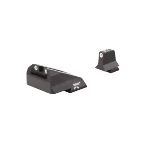 TRIJICON White Front and Rear with Green Lamps S&W M&P SD9VE, SD40VE Night Sight Suppressor Set (SA237-C-600900)