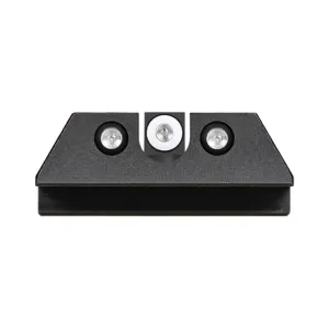 NIGHT FISION Tritium For CZ P-07/P-09 White Front Ring And U Notch Black Rear Rings Night Sight Set (CZU-076-007-WGZG)
