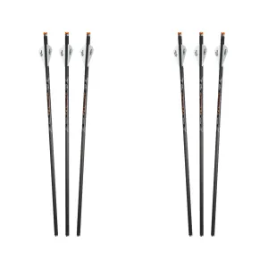 EXCALIBUR Diablo 18in Illuminated Carbon 2x3 Pack Crossbow Arrows (22DV18IL-3-x2-BUNDLE)