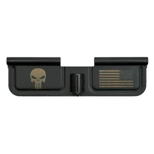 SPIKE'S AR15 Ejection Port Door with Punisher & Flag Engraving (SED7005)