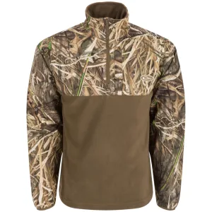 DRAKE 1/4 Zip Refuge Eqwader Mossy Oak Blades Habitat Jacket (DW7355-022)