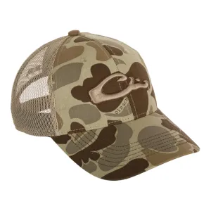 DRAKE 6-Panel Old School Timber Camo Mesh Back Cap (DH3011-018)