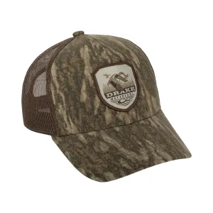 DRAKE Vintage Badge Mossy Oak Bottomland Mesh Back Cap (DH4070-006)