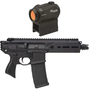 SIG SAUER MCX Rattler 5.56 NATO 5.5in 30rd Semi-Auto Pistol With SIG SAUER Romeo5 Red Dot Sight