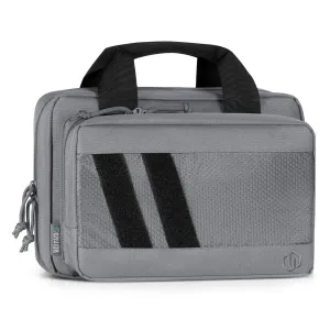 SAVIOR EQUIPMENT Specialist Series SW Gray Soft Double Pistol Bag (HC-DGSPORT-WS-GS)