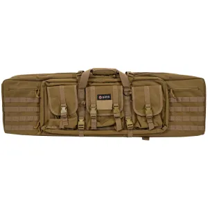 GPS Tactical Double Rifle Case, Flat Dark Earth, 42", 600 Denier Polyester GPS-DRC42-FDE