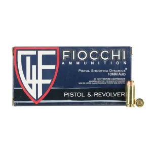 FIOCCHI Defense Dynamics 10mm Auto 180Gr JHP 50 Box Ammo (10APHP)
