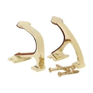 ALLEN COMPANY Shotgun and Rifle Brass Wall Mount Hook Set (5641)