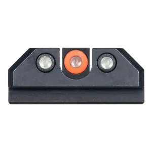 NIGHT FISION Tritium For CZ P-10 C/F Orange Front Ring /U Notch Black Rear Rings Night Sight Set (CZU-077-007-OGZG)