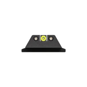 NIGHT FISION Perfect Dot Night Sight Set for S&W M&P/M&P 2.0/SD9 VE - Yellow Front Ring, Black Rear Rings (SAW-201-003-YGZG)