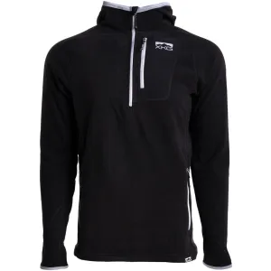 KINGS CAMO Men's XKG Covert 1/2 Zip Black Hoodie With Face Mask (XKG4214-BLK)