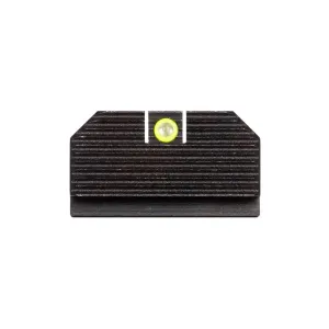 NIGHT FISION Optics Ready Stealth Night Sight Set for Glock 17/19/34 w/ RMR/507c/508t - Yellow Front Ring, Blank Rear Sight (GLK-001-290-313-YGZX)