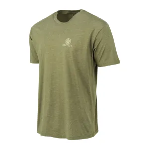 BERETTA Men's USA 2.0 Heather Mil Green Short Sleeve T-Shirt (TS226T189007AU)