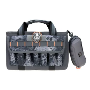 G*OUTDOORS Double Pistol Prym1 Blackout Range Bag with Mag Storage and Glasses Case (GPS-1409PCPMB)