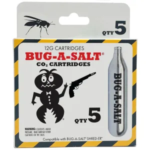 BUG-A-SALT SHRED-ER CO2 5-Pc Cartridges (SHRED-CO2)