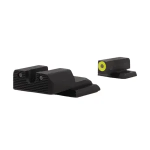 WILLIAMS Triton Pro Series Yellow Front/Green Rear Night Sights for S&W M&P Shield and Shield Plus/M2.0 (636946)