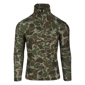 DRAKE Ol Tom Performance 1/4 Zip Old School Green Shirt (OT3120-037)