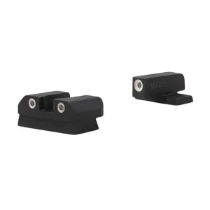 WILLIAMS Triton Classic Series White Front/Rear Night Sights for Sig P-Series with #6 Front / #8 Rear (606023)
