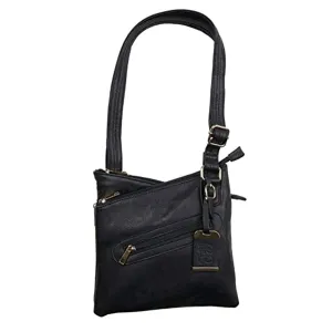 BULLDOG CASES Black Cross Body Style Purse with Holster (BDP-030)