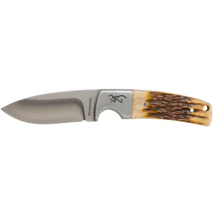 BROWNING Buckmark Hunter Bone 3in Drop Point Fixed Knife (3220509B)
