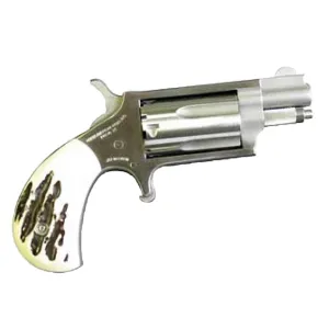 NORTH AMERICAN ARMS 22 Magnum 1.125in 5rd Imitation Stag Grips Stainless Mini Revolver (NAA-22MSGSTG)
