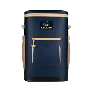 YUKON OUTFITTERS Hatchie Navy/Tan Backpack Cooler (YHCP30NT)