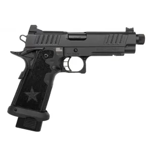 STACCATO 2011 Staccato P DPO 9mm 5in Threaded Barrel 2x 17rd Mags Black DLC Pistol (12-1200-000303)