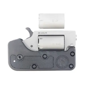 STANDARD MANUFACTURING Switch Gun .22 WMR And .22 LR .75in 5rd Silver/Black Folding Revolvers Combo (SWITCHGUNCOMBO)