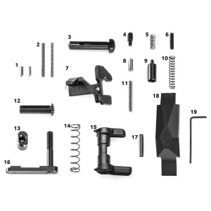 GEISSELE AUTOMATICS AR-15 Ultra Duty Black Lower Parts Kit (05-435B)