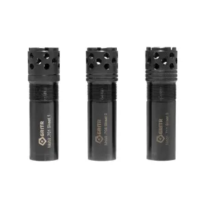 GRITR Shotgun Choke Tube 3 Pack Set for 12 Ga Beretta/Benelli Mobil - Black
