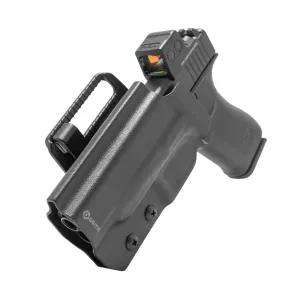 GRITR OWB Kydex Left Hand Gun Holster Compatible with Glock 48/G48 MOS