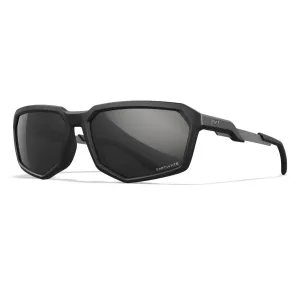 WILEY X EYEWEAR Recon Sunglasses with Matte Black Frame and Captivate Polarized Black Mirror Lens (AC6RCN05)
