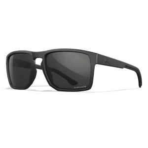 WILEY X EYEWEAR Founder Sunglasses with Matte Black Frame and Captivate Grey Lens (AC6FND02)