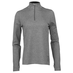 HOT CHILLYS Women's Micro-Elite Chamois Granite Zip-T Shirt (HC9730-532)