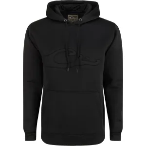 DRAKE Men's The Back Eddy Embossed Solid Hoodie (DS2298)