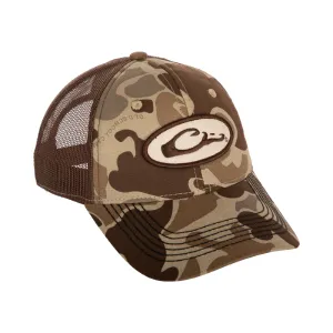 DRAKE Oval Logo Foam Front Old School Timber Ball Cap (DH1725-018)
