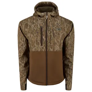 DRAKE MST Hole Shot Hooded Windproof Eqwader Full Zip Bottomland Two-Tone Jacket (DW7390-006T)