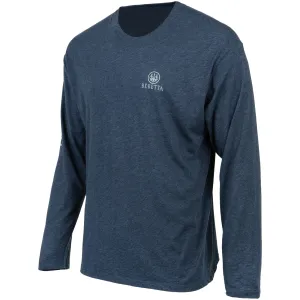 BERETTA Men's USA 2.0 Navy Heather Long Sleeve Shirt (TS230T1890051Y)