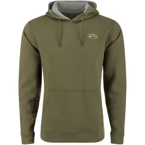 DRAKE Men's The Three End Kalamata Olive Solid Hoodie (DS2295-KMO)